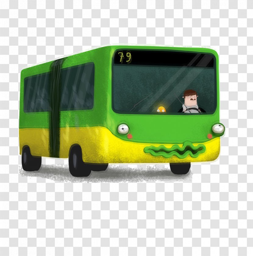 Poznau0144 Bus Illustration - Automotive Exterior - Green Transparent PNG