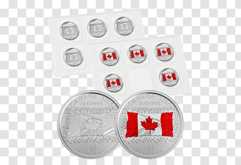 Flag Of Canada Quarter Coin Penny - Custom Plan Transparent PNG