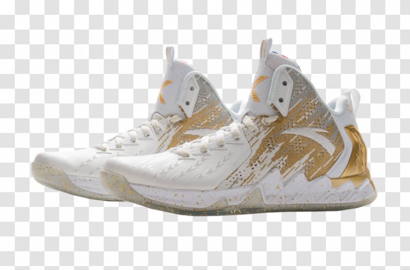 The NBA Finals Golden State Warriors 安踏体育 Anta Sports Sneakers - White - Memorial Day Sale Transparent PNG