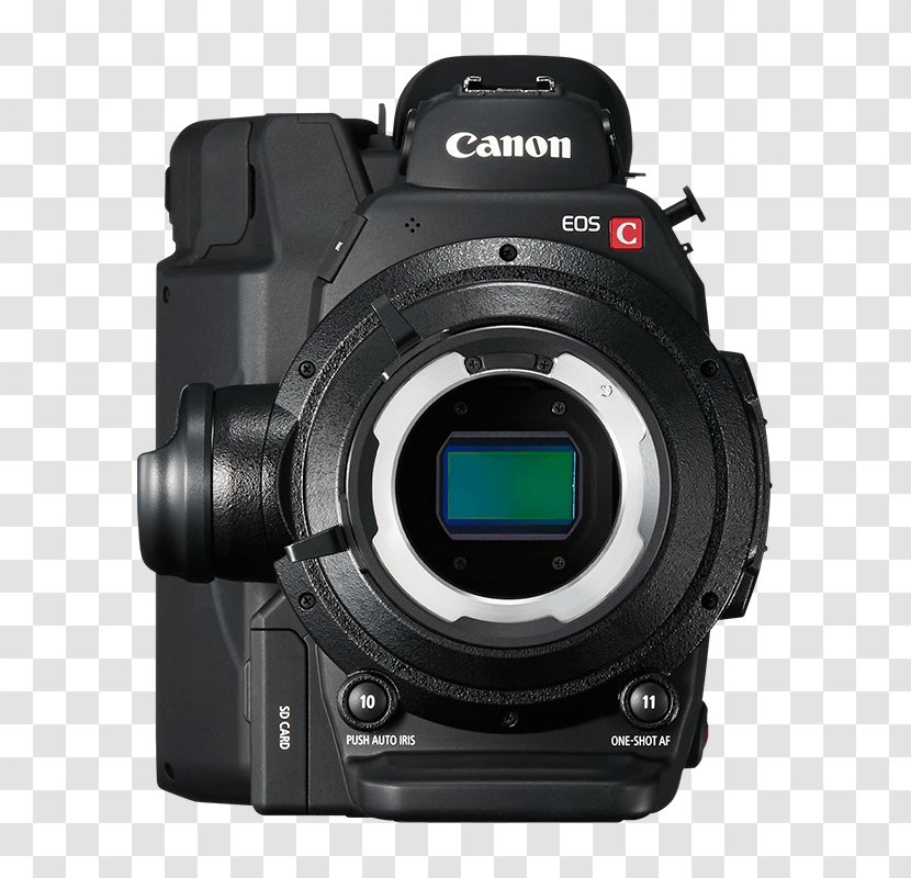Canon EF Lens Mount EOS C300 Mark II 4K Resolution - Dual Pixel - C100 Xlr Transparent PNG