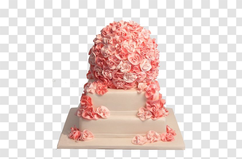 Wedding Cake Cupcake Icing Rosette - Beautiful Transparent PNG