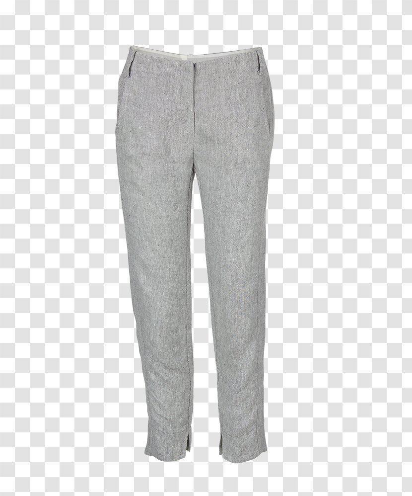 Waist Pants Jeans Grey - Hose Transparent PNG
