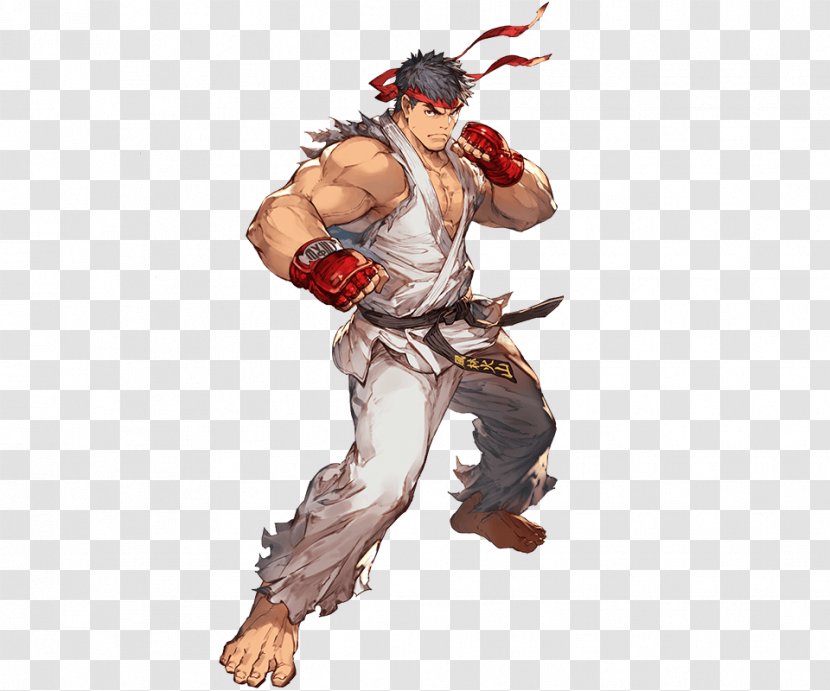 Ryu Street Fighter V Granblue Fantasy Video Game - Heart - Watercolor Transparent PNG