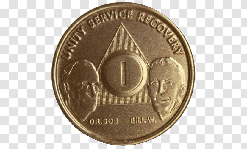 Sobriety Coin Medal Alcoholics Anonymous - Sober Transparent PNG