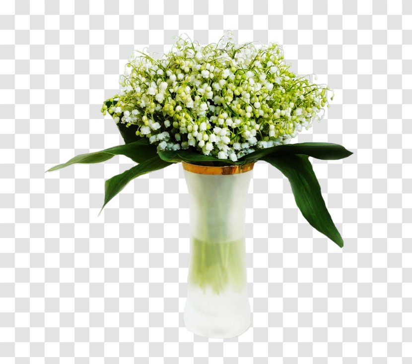 Lily Of The Valley Cut Flowers Lilium Floral Design - Vase - Muguet Transparent PNG