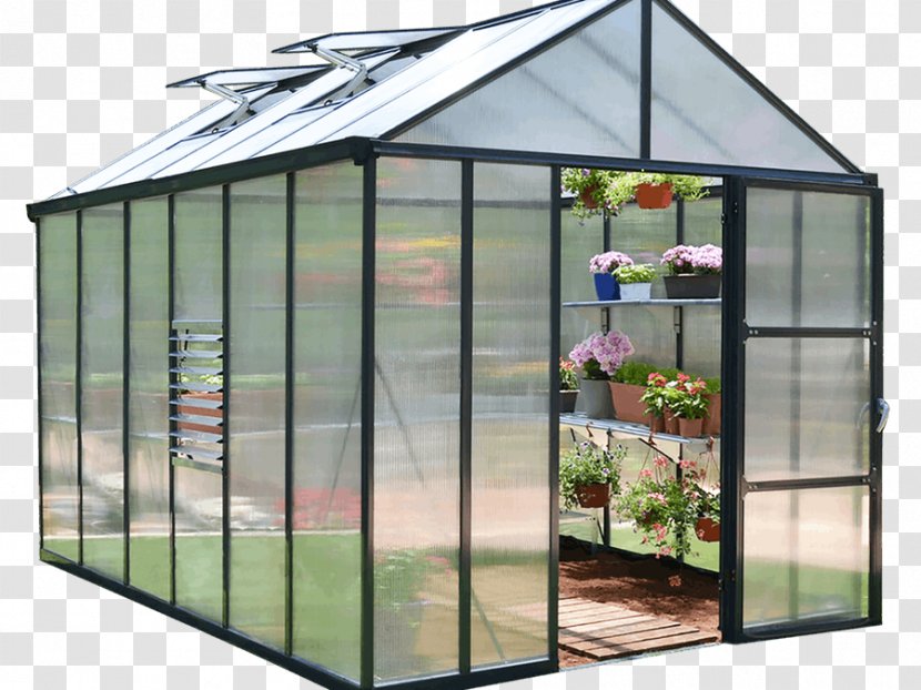 Greenhouse Palram Industries (1990) Gardening Twinwall Plastic - Aluminium - Grey Transparent PNG