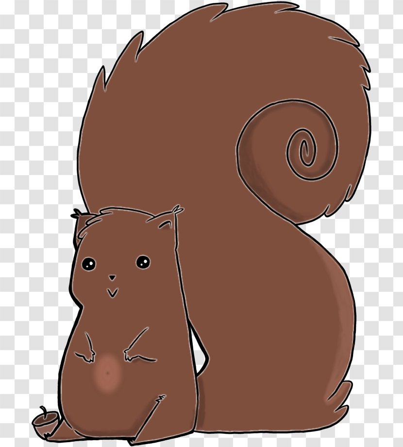 Cartoon Groundhog Brown Beaver Clip Art - Ear Squirrel Transparent PNG