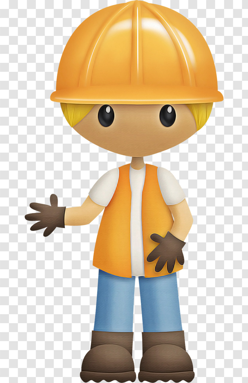 Cartoon Toy Figurine Action Figure Construction Worker Transparent PNG
