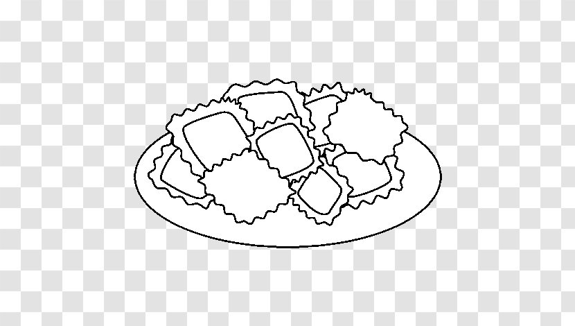Ravioli Pasta Ginger Snap Meatball Biscuit - Black And White - Bread Transparent PNG