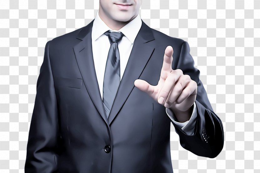 Suit Finger Formal Wear Thumb Tuxedo - Gesture - Businessperson Gentleman Transparent PNG