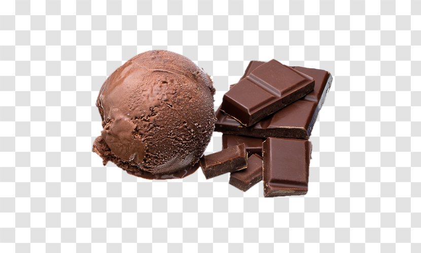Chocolate Ice Cream Truffle Fudge Praline - Hazelnut Transparent PNG