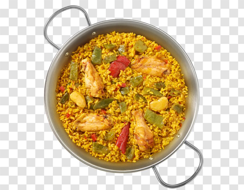 Paella Spanish Cuisine Arroz A La Valenciana Con Pollo European - Recipe Transparent PNG