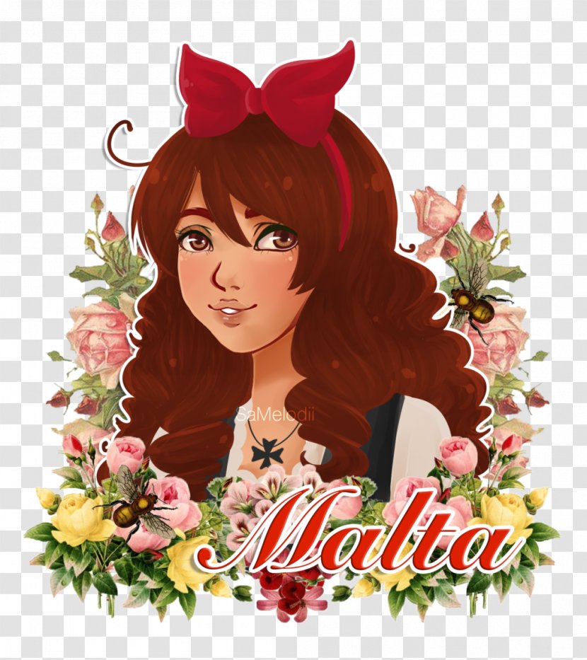 Floral Design It's Not Just Me DeviantArt Family Illustration - Hetalia Axis Powers - Babe Watercolor Transparent PNG