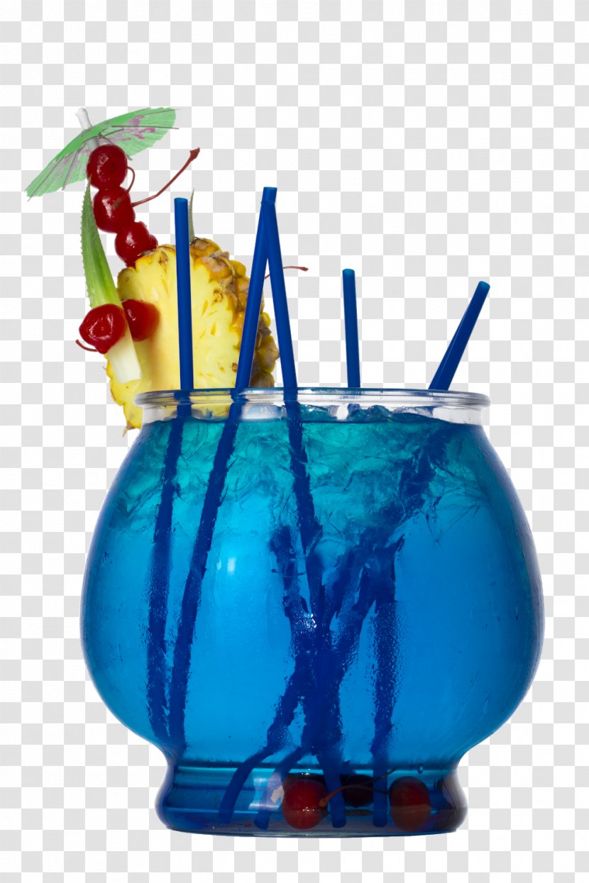 Blue Hawaii Cocktail Non-alcoholic Drink Sea Breeze Mai Tai Transparent PNG