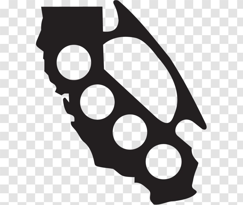 California Decal Sticker Brass Knuckles - Grizzly Bear Transparent PNG