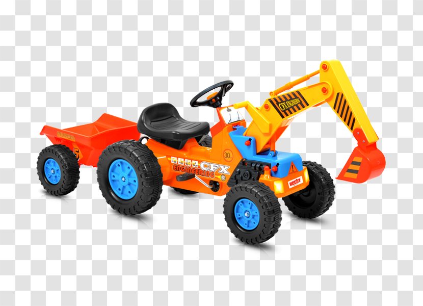 Tractor Car Trailer Child Excavator - Truggy - Kinder Garten Transparent PNG