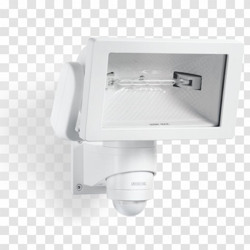 Floodlight White Lighting Sensor Black - Hardware - Projecteur Transparent PNG