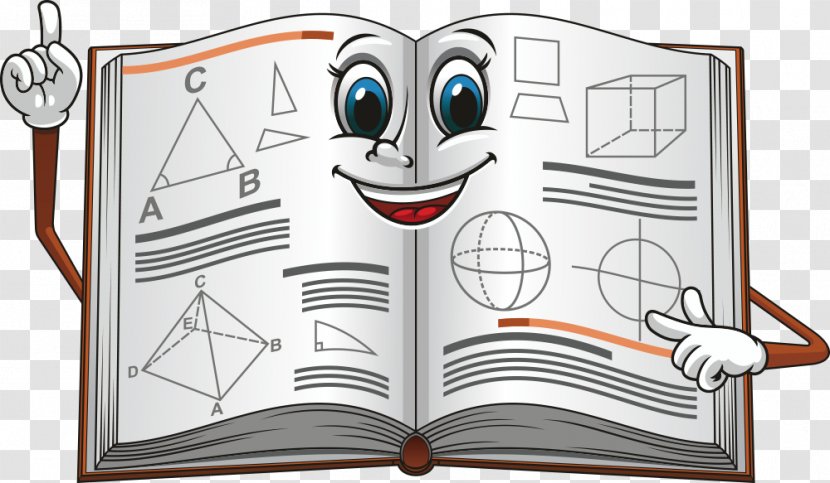 Cartoon Open Textbook Illustration - Comics - Vector Books Transparent PNG