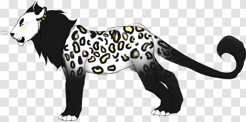 Lion Drawing - White Tiger - Blackandwhite Tail Transparent PNG