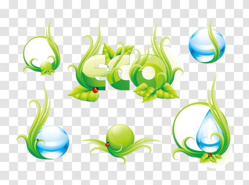 Theme Natural Environment Icon - Text - Blue Water Drops Vector Transparent PNG