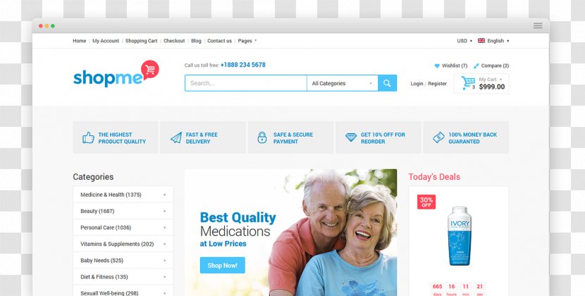 Web Template System NopCommerce Website Page - Service - Design Transparent PNG