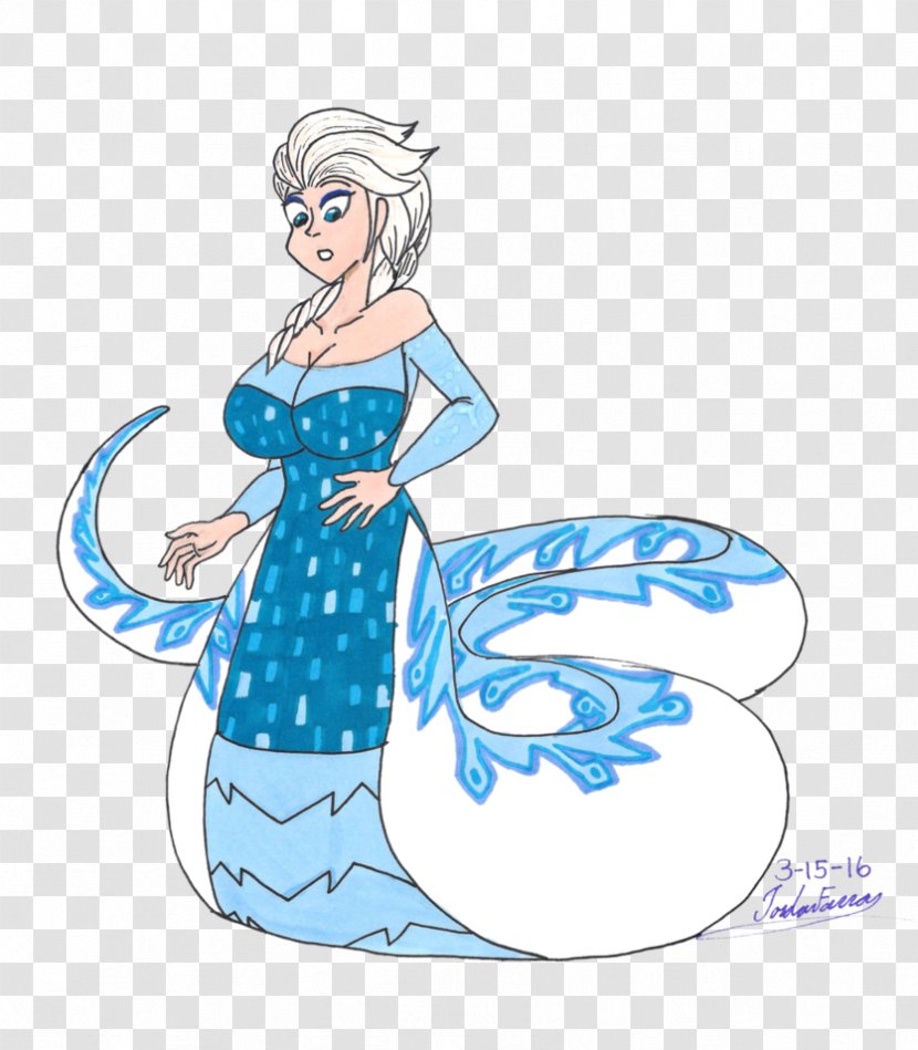 Elsa Mermaid Legendary Creature Clip Art - Fashion Design Transparent PNG