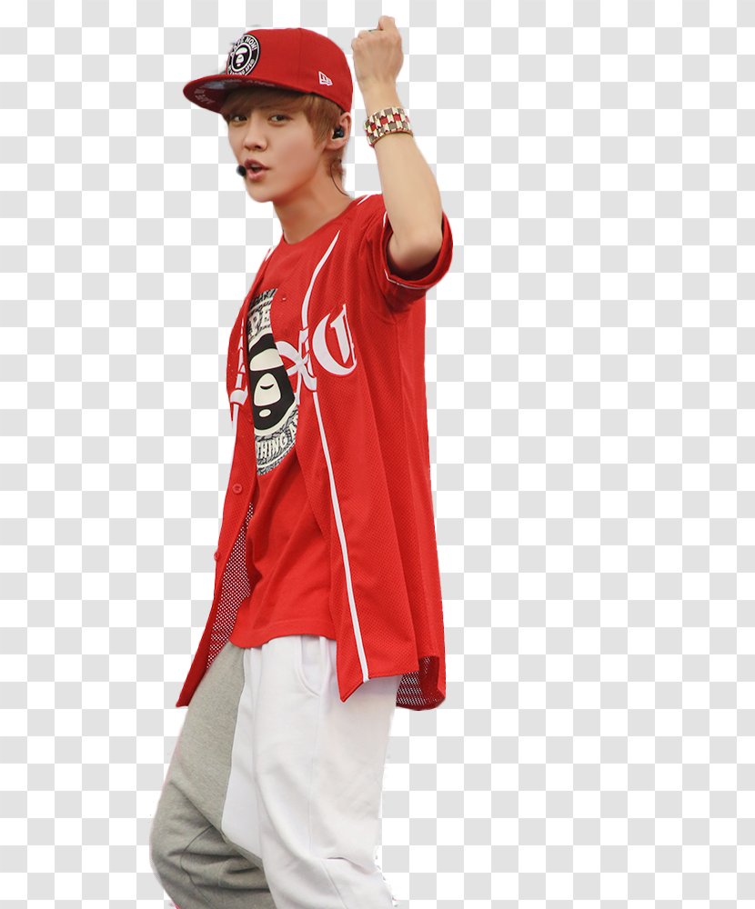 Lu Han Baseball Uniform Catch Me When I Fall K-pop T-shirt - Headgear - Sleeve Transparent PNG