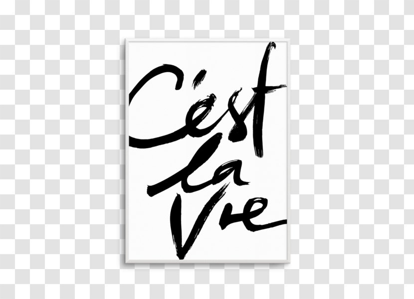 Los Angeles Cest La Vie Text Picture Frames - Black - Japan Ink Transparent PNG