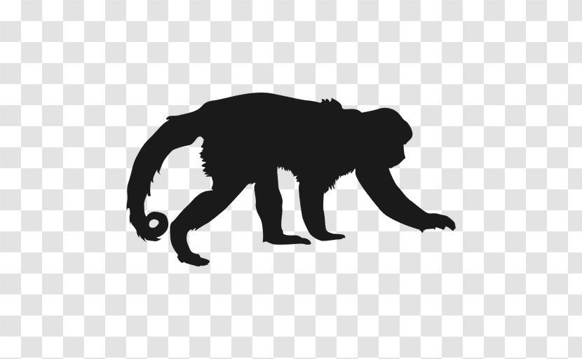 Gorilla Silhouette Photography - Art - Black Monkey Transparent PNG