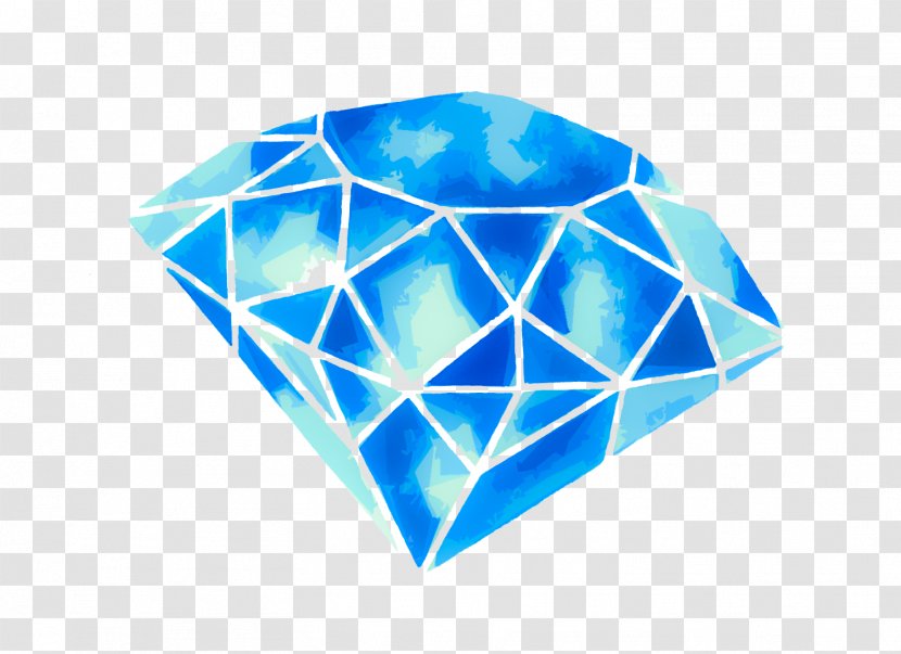 Watercolor Painting Diamond Gemstone Artist Transparent PNG