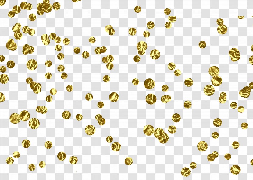 Paper Confetti Gold Computer File - Floating Material Transparent PNG