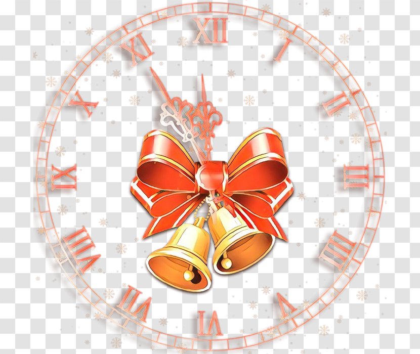 Orange - Wall Clock - Interior Design Transparent PNG