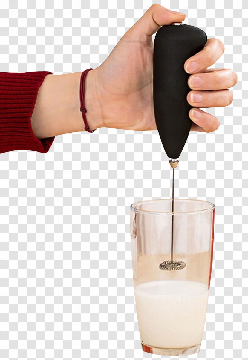 Latte Coffee Cappuccino Milkshake - Milk - Hand Blender Mixer Transparent PNG