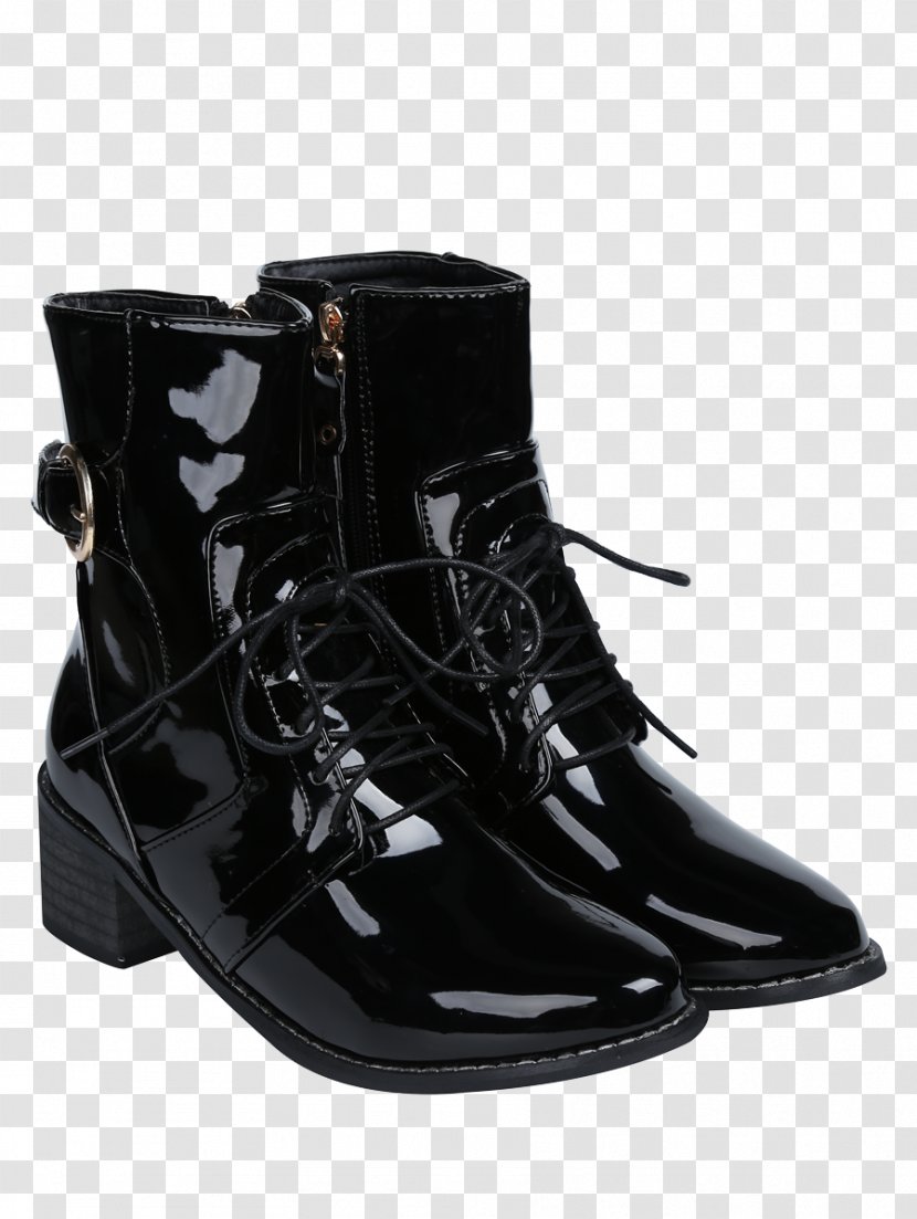 Motorcycle Boot Combat Shoe Patent Leather - Boots Transparent PNG