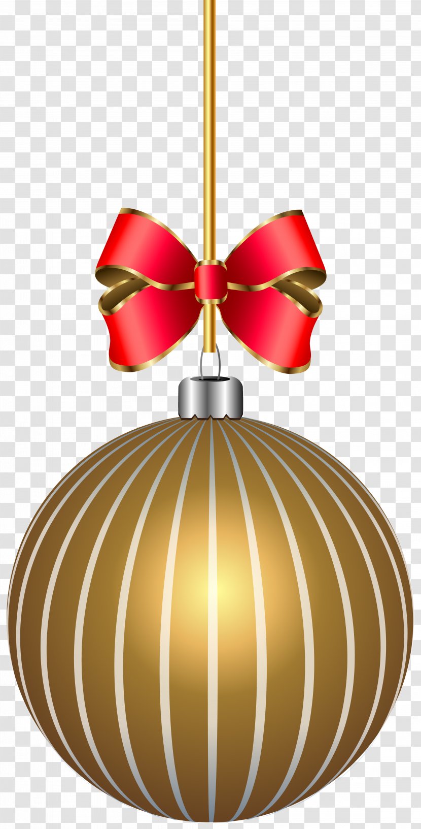 Christmas Ornament Design Product - Gold Ball Transparent Clip Art Transparent PNG