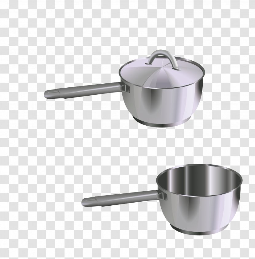 Kitchen Euclidean Vector Cratiu021bu0103 - Spoon - Silver Side Put The Pot Two Transparent PNG