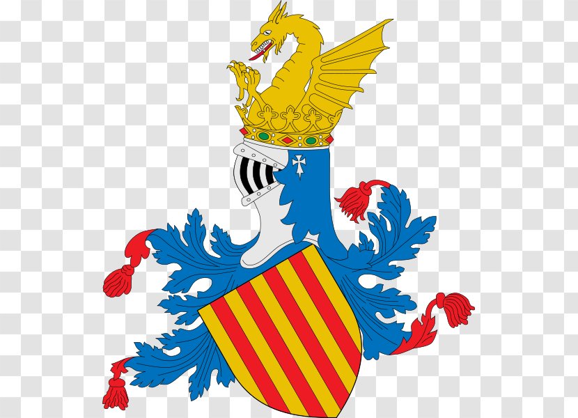 Kingdom Of Valencia Crown Aragon Blason De Valence Escutcheon - Bat Transparent PNG