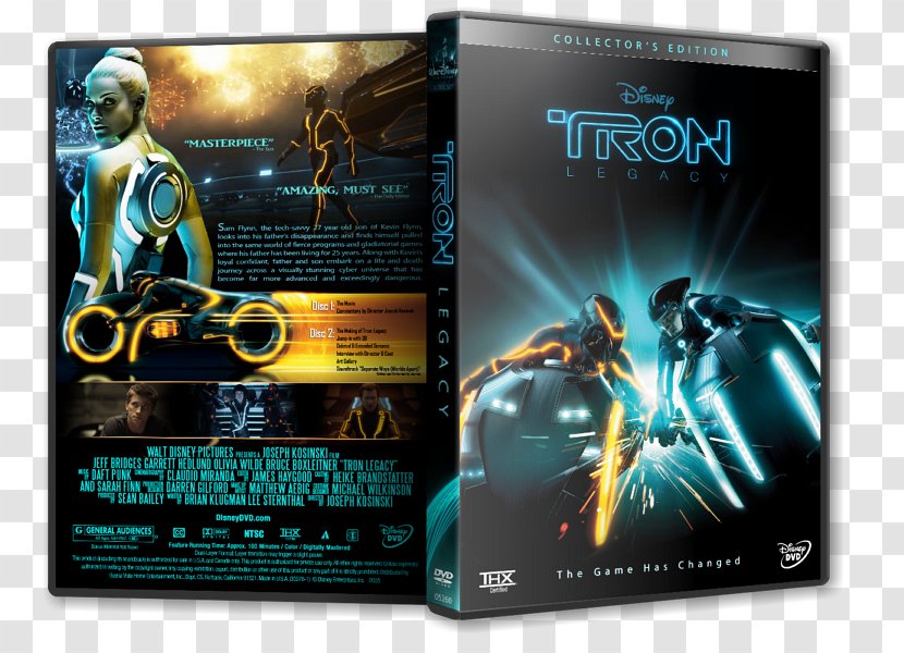 Sam Flynn Kevin Adventure Film Blu-ray Disc - Tron The Next Day - Olivia Wilde Transparent PNG