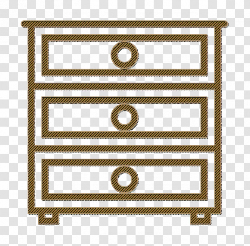 Furniture Icon Chest Of Drawers Icon Household Set Icon Transparent PNG