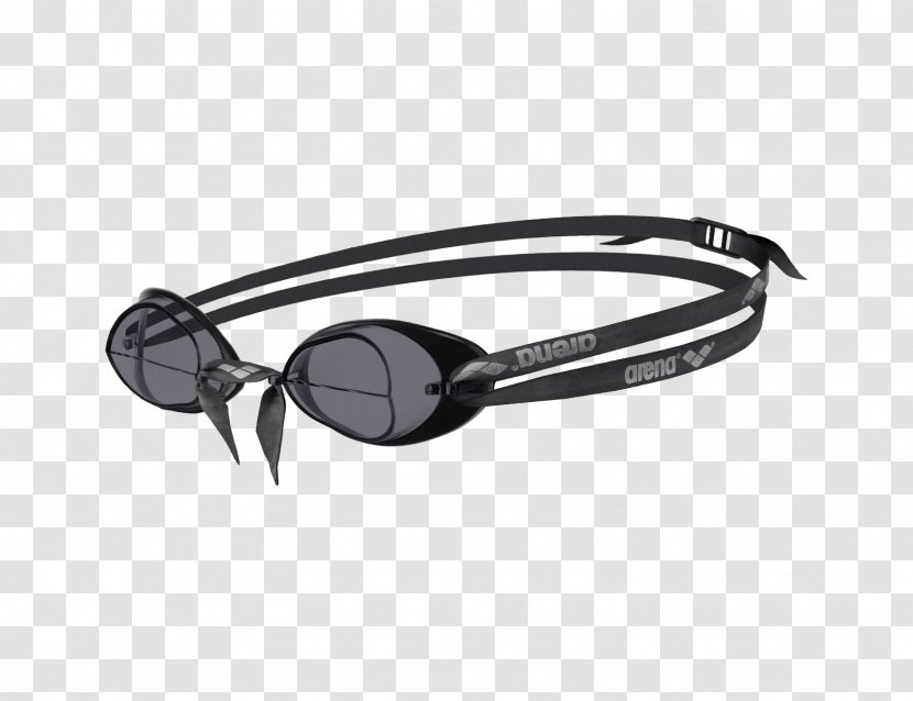 Arena Swedix Goggle Black Frame/Smoke Lens Goggles Swimming - Fashion Accessory Transparent PNG