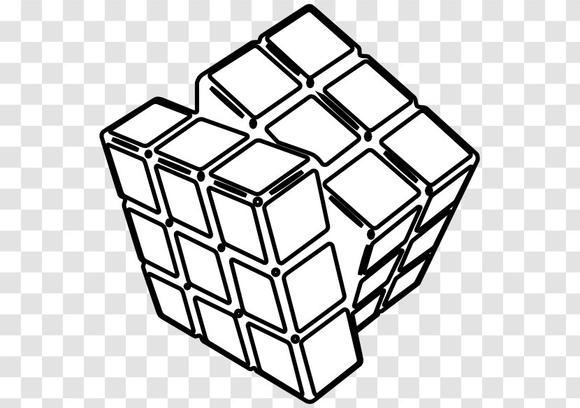 Rubik's Cube Coloring Book Clip Art - Symmetry Transparent PNG