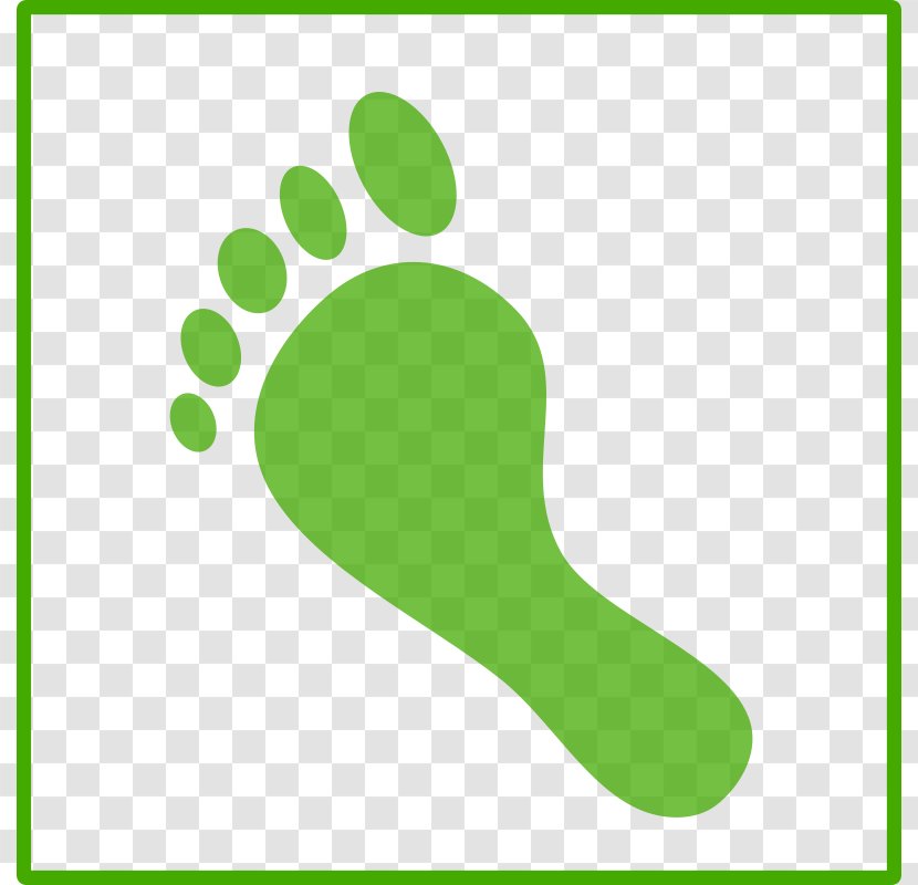 Green Carbon Footprint Ecological Clip Art - Symbol - Footstep Clipart Transparent PNG