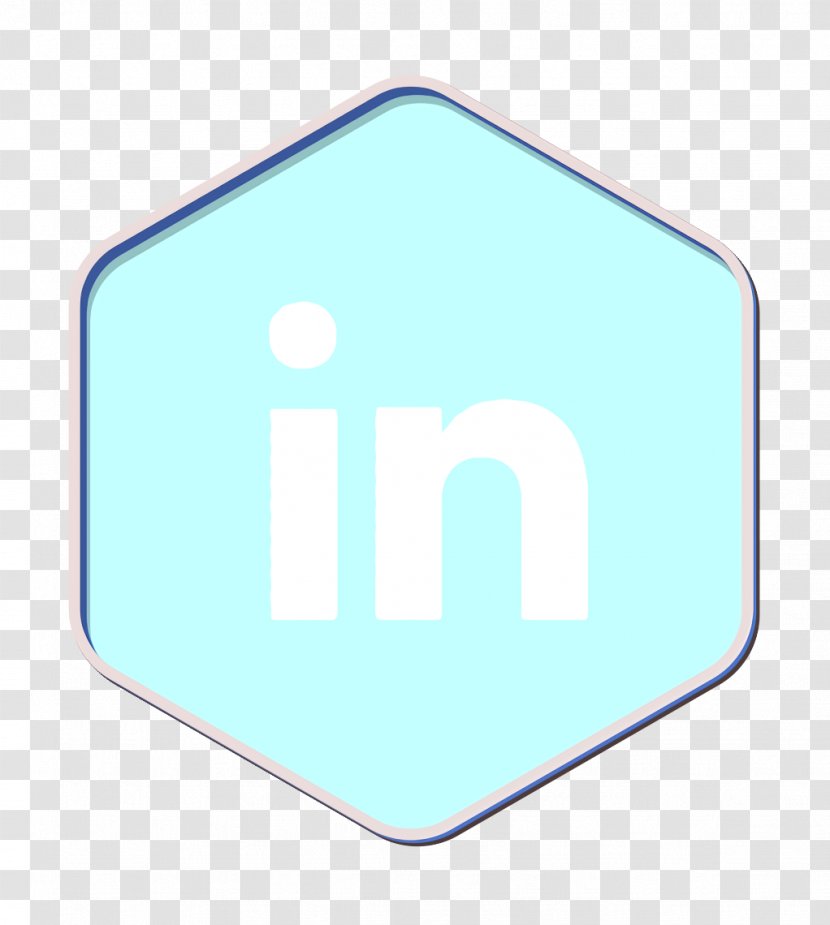 Hexagon Icon In Linked - Media - Signage Sign Transparent PNG