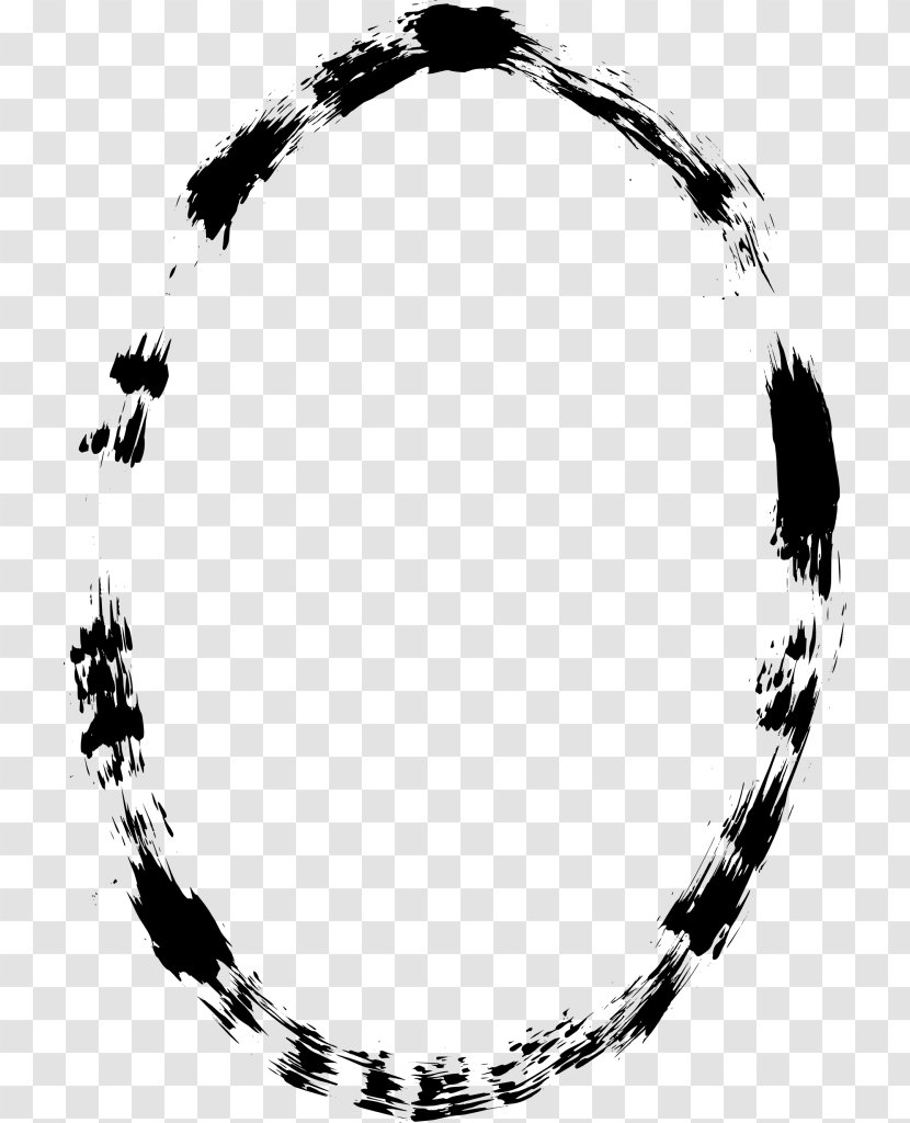 Oval Circle Clip Art - Grunge Frame Transparent PNG