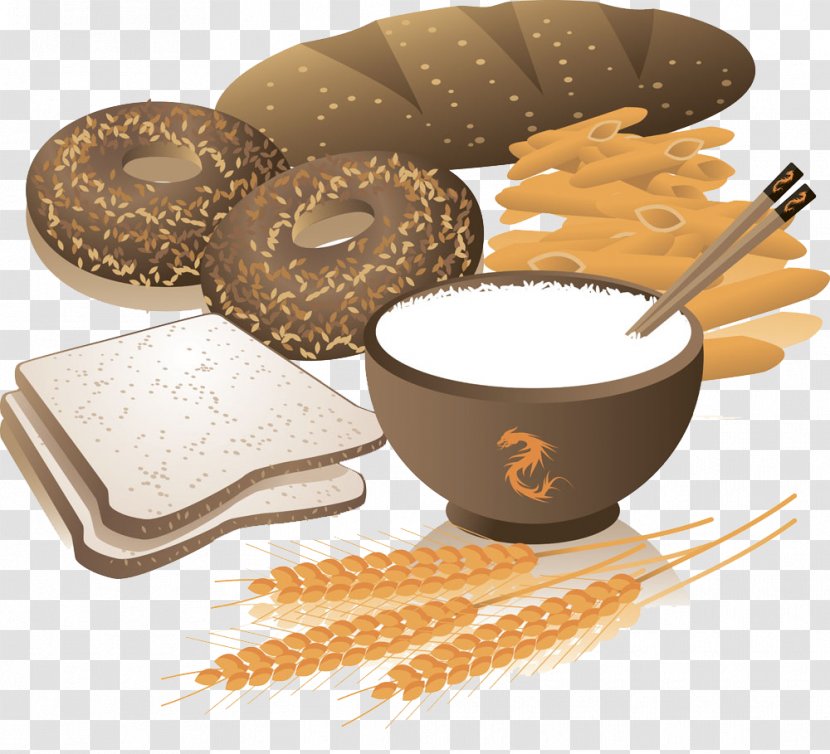 Breakfast Cereal Whole Grain Wheat Bread Clip Art - And Rice Image Transparent PNG