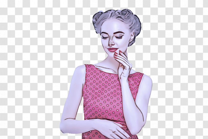 Shoulder Pink Fashion Illustration Neck Joint - Style Design Transparent PNG