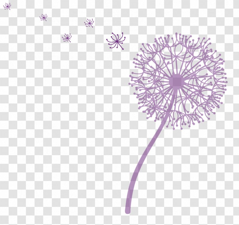 Violet Lilac Purple Funeral Plant - Death - Dandelion Transparent PNG