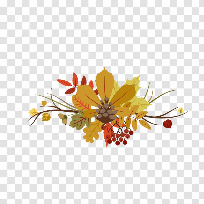 Thanksgiving Download - Leaf - Yellow Autumn Leaves Transparent PNG