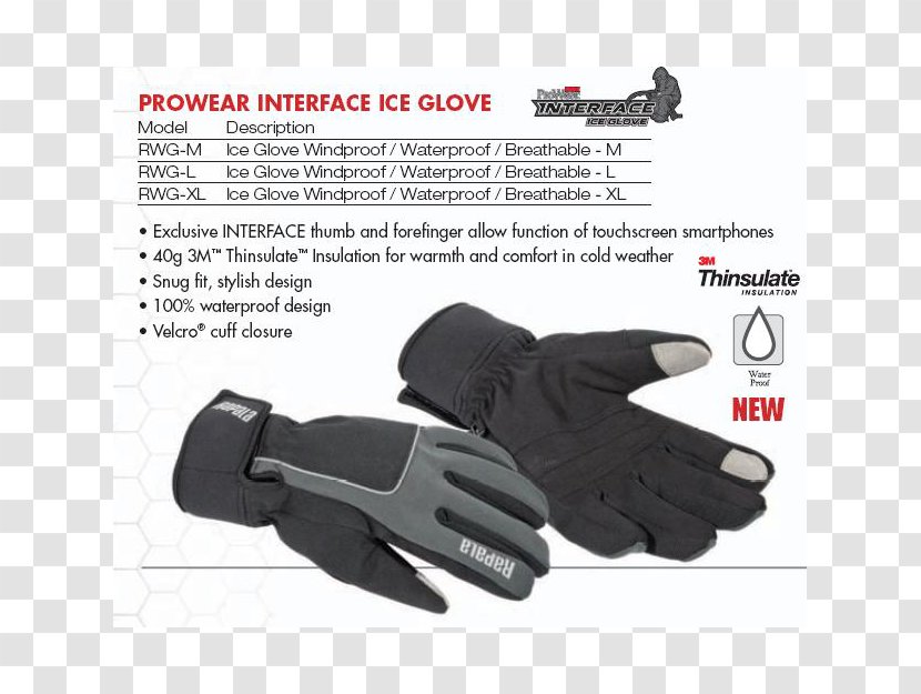 Cycling Glove Clothing Sizes - Rapala Transparent PNG