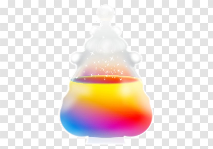 Potion Magic Yellow Bottle - Glass Transparent PNG